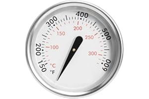 BBQ Future 60540/7581 Grill Thermometer Replacement for Weber Charcoal, Spirit and Q Series Grill, Grill Temperature Gauge for Weber Spirit E/S 210, E/S220, E/S310, 1-13/16" Diameter
