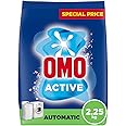 OMO Automatic Powder Laundry Detergent, Active, up to 100% stain removal in 1 wash*, 2.25 Kg , Packaging may vary