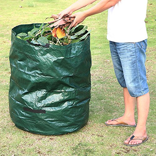 Yahee faltbare Gartensack Gartenabfallsack – 4 Stück im Set – 270 Liter – mit Griffe - 3