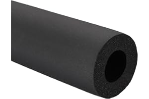 PATIKIL 1-11/16"(43mm) ID x 6.6Ft Pipe Insulation Foam Tube, Pipe Cover Wrap Roll Bar Padding Tubing for Handle Grip HVAC Outdoor Air Conditioner Units, Black