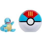 Pok&eacute;mon Clip 'N' Go Squirtle and Lure Ball - 2 İn&ccedil; Savaş Fig&uuml;r&uuml; ve Pok&eacute; Topu Aksesuarı İ&ccedil;erir