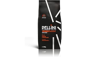Pellini N.82 Vivace, Caffè in Grani per Espresso 1 kg, Miscela Classica Arabica e Robusta dal Gusto Deciso e Bilanciato, Caffè in Chicchi a Tostatura Media