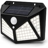 Orret Home G&uuml;neş Enerjili Solar LED Duvar Lambası, Hareket Sens&ouml;rl&uuml; Bah&ccedil;e Aydınlatma, IP65 Suya Dayanıklı Dış Mekan Aplik, Ka