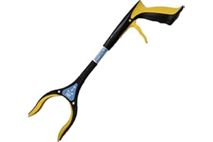The Helping Hand Company Handi-Grip Mini Grabber Reacher 18"/46cm. Short Picker Upper Ideal for Wheelchair Users, Children, Elderly, Recovering from Surgery, Litter Picker for Children