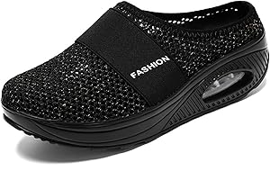GILTPEAK Ortopedyczne buty damskie Air Cushion, dla cukrzyków, buty Medicus z poduszką powietrzną, trampki, damskie ortopedyczne kapcie dla cukrzyków, buty trekkingowe, siateczkowe, oddychające sandały