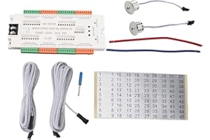 BEWINNER Controller Luce Scale con Sensore di Movimento LED a 32 Canali, Controller LED Automatico per Scale, luminosità della velocità Regolabile Controller Illuminazione Gradino per