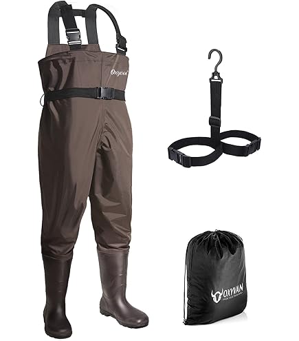 Tidewe Hunting Waders TIDEWE Bootfoot Chest Wader, 2-Ply Nylon/PVC