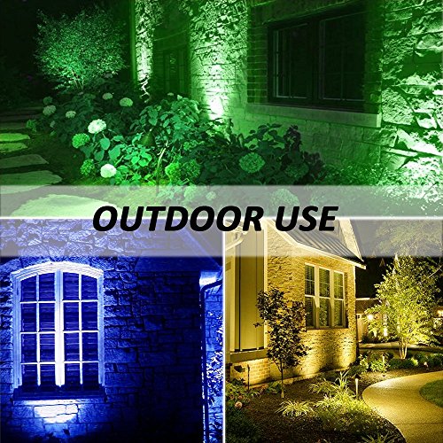 Ustellar 2er RGB 30W LED Fluter Mit Fernbedienung Stecker 16 Farben und 4 Modi, IP66 Wasserdicht LED Flutlicht, Garten Stimmungslichter - 8