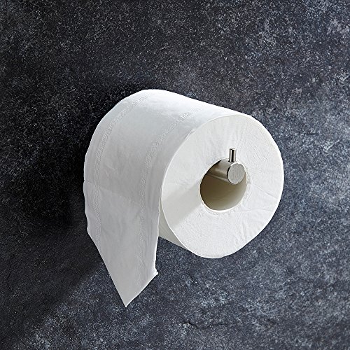 KES selbstklebend SUS 304 Edelstahl Toilettenpapierhalter Lagerung Bad Küche Papier Handtuch Dispenser Kleben Sie auf Klebrige Gewebe Roll Kleiderbügel Wandhalterung Zeitgenössischen Stil, Gebürstet, A7072 - 4