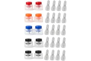 GUSHE 5Pairs Schnürsenkel-Federschnalle, Federschnurschlösser, Kordelstopper Doppellochung und Kordelenden Schnürsenkel Stopper, Kunststoff Rutschen Kordelklemme, Schnürsenkel Ohne Binden