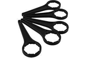 BLISSFULABODE 5-Pack Plastic Bucket Opener Tool Drum Cap Spanner For 20L-30L Multi-Color Drum Cap Spanner Set(Black)