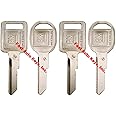 Fast Auto Keys Strattec 4 Set - New GM Logo OEM“E“ Ignition +“H“ Doors/Trunk Blanks Uncut 320404 + 320405 Fits Select GM Vehicles