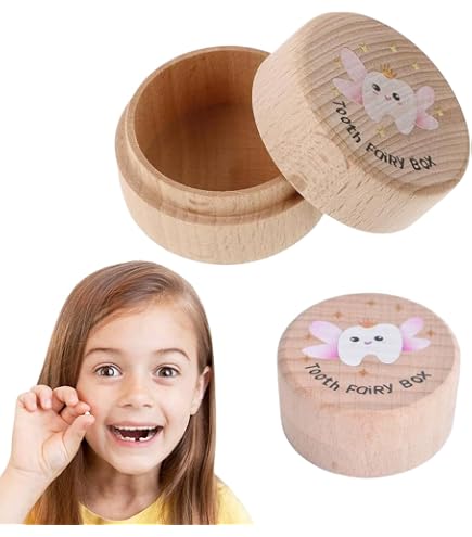 Scatola per denti, scatola per denti da latte, scatola per