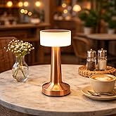 Şarjlı Masa Lambası İnci Rose &ndash; Dokunmatik, 3 Renk Işık Modu, Dekoratif Abajur, LED Cafe Restoran Masa Lambası, USB ile Şarj 
