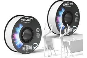 ‎CREALITY Creality Oficjalny filament PETG biały, filament do drukarki 3D PETG 1,75 mm 2 kg, nie plącze się, mocne wiązanie i występ dokładność wymiarowa +/-0,03 mm