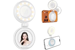 ULANZI LM23 Magnetisk Selfie-lampa kompatibel med MagSafe, förbättrad 360° selfie-ringlampa för iPhones, LED-skönhetslampa me