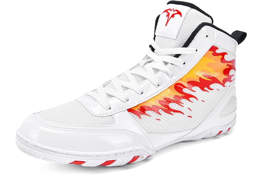 BLBK Boxing Shoes Men's Boxing Trainers Breathable Boxing Boots Ring Shoes for Men, Wrestling Shoes