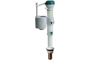Housler Fill Valve 1/2 Inch Toilet Cistern Bottom Entry Inlet Fill Valve Bras Nozzle. Wrass Approved. Adjustable Height