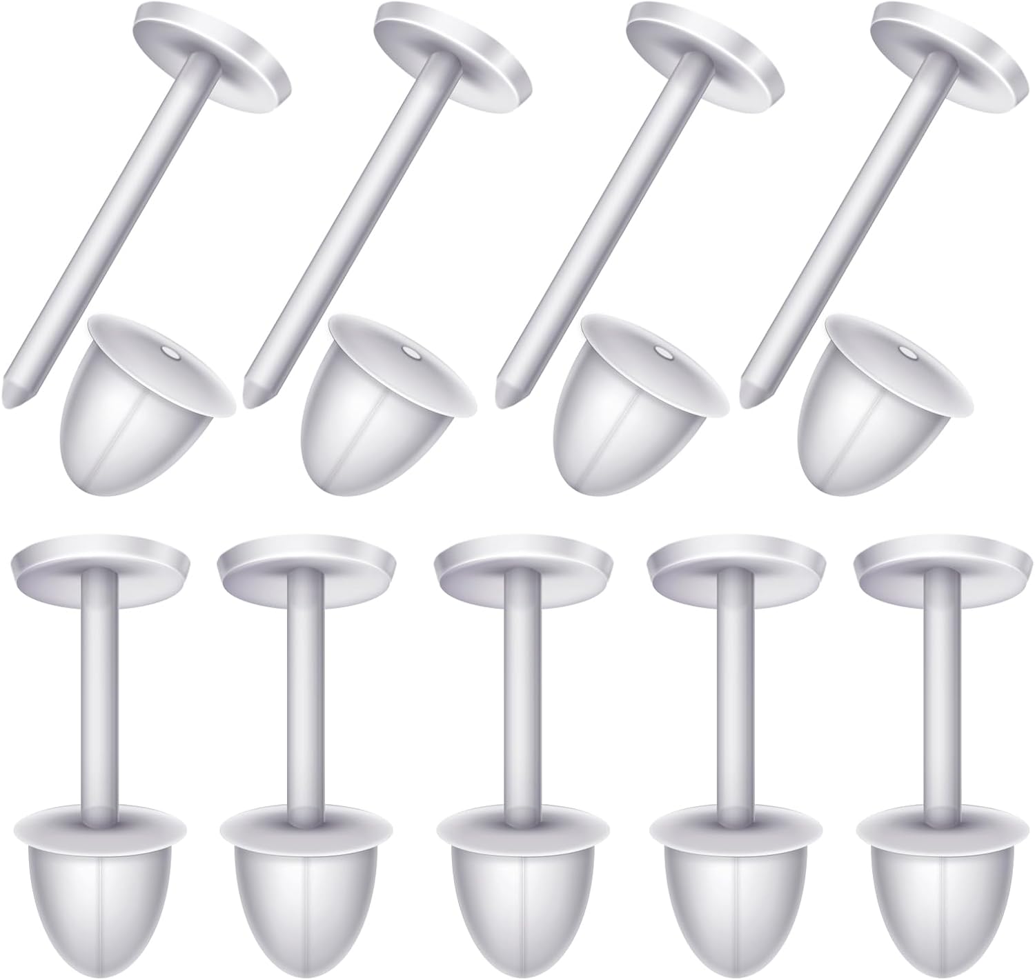 Prise en Main & Utilisation au Quotidien : Earring Retainers 100pcs Clear Pins and Back