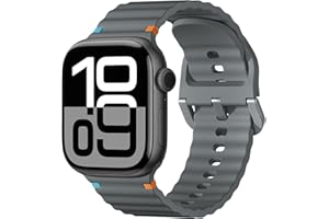 Netolo Paski sportowe kompatybilne z Apple Watch Series 10, 46 mm, 45 mm, 44 mm, 49 mm, 42 mm, miękki silikonowy pasek do Apple Watch Ultra 2, iWatch serii 10, 9, 8, 7, 6, 5, 4, 3, 2, 1 SE, Ultra
