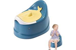 APUJENT Orinal Infantil - Orinales Infantiles Orinal Bebe | WC Aprendizaje Para Niños | Potty Training Seat, WC Niños Fácil De Limpiar Para El Entrenamiento Del Bebé, Diseño De Fondo Ovalado Estable Y Seguro