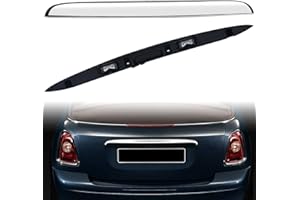 ZONFANT Chrome Rear Trunk Hatch Handle with Lamp, Tailgate Trim Lid Trunk Liftgate Pull Handle Compatible with BMW Vehicle 2005-2015 Mini Cooper R56 R57 Series, Replace #51132753603 - Backhatch Release Handle