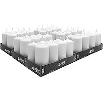 Candele A Colonna Müller Avorio | Set 6 Pezzi, 68x135mm, 40 Ore Di Durata, Cera Antigoccia - Foto 3