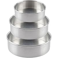Hua You 3 in 1 Aluminium Round Cake Mould (8/7/6.5 Inch)