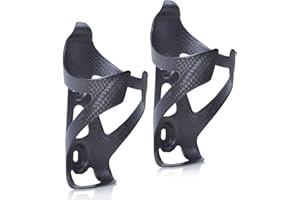 ThinkTop 2 Pack Ultra-Light Full Carbon Fiber Bike Drink Water Bottle Cage Holder Brackets for Bicycle Road Bike MTB Cycling