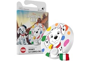 FABA Disco Sonoro Disney - La carica dei 101 - Storie e fiabe sonore per bambini e bambine 5-10 anni - Ascoltabile con il Raccontastorie e FABA+, gioco educativo versione italiana