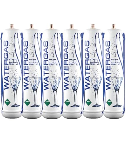 Bombole CO2 Per Gasatore Acqua - Set Da 6 Da 600 Gr, Monouso, Valvola 11x1 - Foto 7