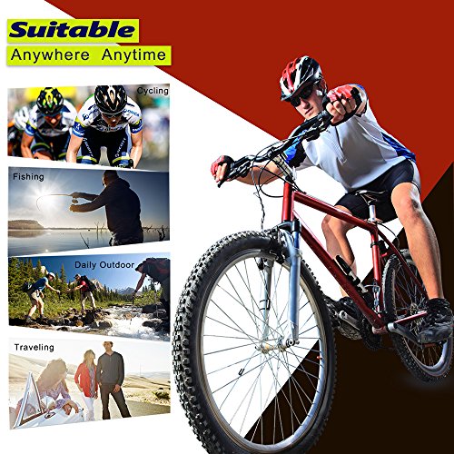 Ewin E12 Polarisierte Sport Sonnenbrille mit 4 austauschbaren für Herren Damen Golf Radfahren Fahren Angeln Laufen Brillen, TR90 unzerbrechlich Rahmen, Anti-Fog, wasserdicht Objektiv - 8