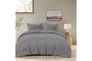 DREAMZIE Funda Nordica Cama 220x200 cm con 2 Funda Almohada 50x70 cm - Antracita - Funda nordicas 220x200 Adulto de 100% Microfibra. Funda Nordica Certificada sin Productos Químicos (Oeko Tex)