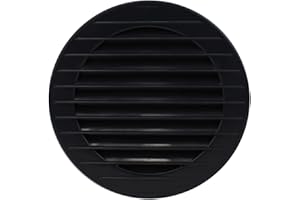 MKK Lüftungsgitter rund Insektenschutz anthrazit Ø 80 mm