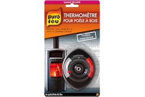 Pyro Feu 2012-12 Thermomètre avec aimant pour le contrôle de performance des poêles à bois