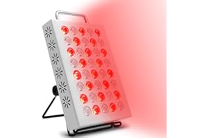 ‎TRAYVESPACE Rotlichtlampe Wärmelampe Gesicht, 660nm Rotlichtlampe & 850nm Infrarotlampe, LED Red Light Therapy mit Timer, Hohe Leistung Infrarotlampe Wärmelampe für Muskel- und Gelenkschmerzlinderung