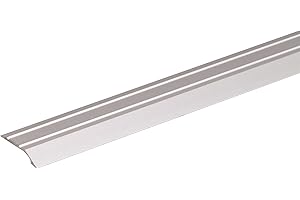 Alberts 490584 Profilé de finition | percé | aluminium, couleur acier inoxydable, anodisé | 900 x 39 mm