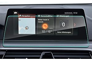 YEE PIN 2017 2018 2019 BMW 5series G30/530i/520d/530d GPS Protective Film Protection Navigation Screen Protector [Tempered Glass] -9Hardness YEEPIN