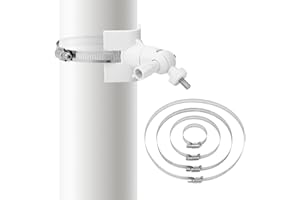 QWORK® Uniwersalny uchwyt do kamer bezpieczeństwa z 4 pętlami Ø50/100/150/200 mm, kompatybilny z aparatami Arlo/Wyze/Eufycam - biały