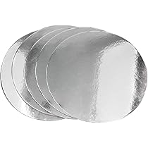Pati-Versand 12105 Support à Gâteaux Rond Carton Argent 28 X