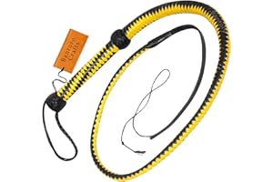 Bantoro Crafts Bullpeitsche, 1,21 m lang, echtes Rindsleder mit 12 Zopfen/Strängen, Flechtpeitsche aus Rindsleder, professionelle Cowboy-Peitsche zum Knacken und für die Landwirtschaft