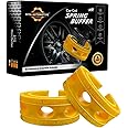 Hiya Automotive Car Coil Spring Buffer For All Cars Heavy Duty Material Kit Increasing Car Height, Suspension Accessories | Car Buffer | Shock Absorber And Stabilizer (Yellow, Series C)