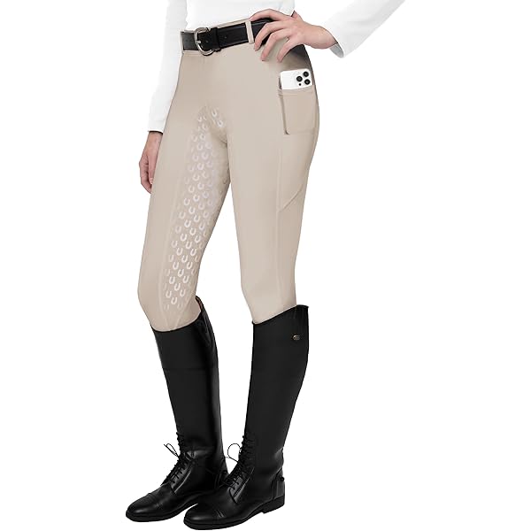 Culotte D'équitation HR Farm Siège Complet Silicone - Femme Taille 30 - Gris