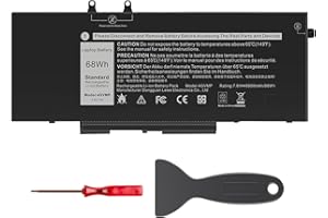 ASUNCELL 7.6V/68Wh 4GVMP Laptop-Akku für Dell Latitude 5400 E5400 5500 E5500 Series, Precision 3540 M3540 Series, Inspiron 7590 2-in-1 7591 2-in-1 7791 2-in-1 Series, 4GVMP 1V1XF R8D7N 9JRYT