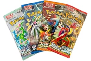 Random Pokemon Japanisches Booster-Set, 4 Stück