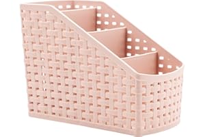 Fai Top Kosz Organizator na Kosmetyki, Pudełko Plastikowe z 4 Siatkami i Podsiatką - Wielofunkcyjne do Przechowywania na Biurko, Biuro, Sypialnia