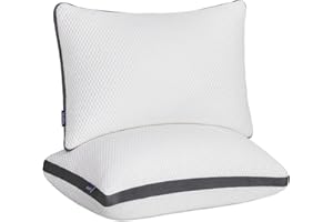 Molblly Pillows 2 Pack Shredded Memory Foam Pillow, Cooing Pillows for Sleeping,Hypoallergenic Hotel Bed Pillows Pillows for Neck and Shoulder Pain,Standard Size Washable (51 * 66,1 Pair)