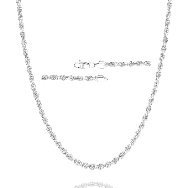Esrael Collana a catena cubana da uomo, in argento Sterling 925