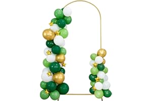 NIANNIANMI Support d'arche de mariage de 1,8 m pour arche de mariage, arche de mariage pour fête, cadre doré, support d'arche de ballon pour mariée, douche de bébé, décoration de fête d'anniversaire