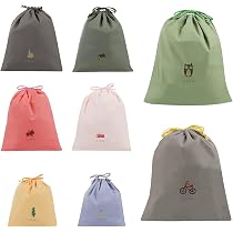 5 Sacs à Cordon RDNKVB - Étanches, Légers, Pour Rangement Voyage - Sport, Yoga, Cosmétiques, Linge Sale